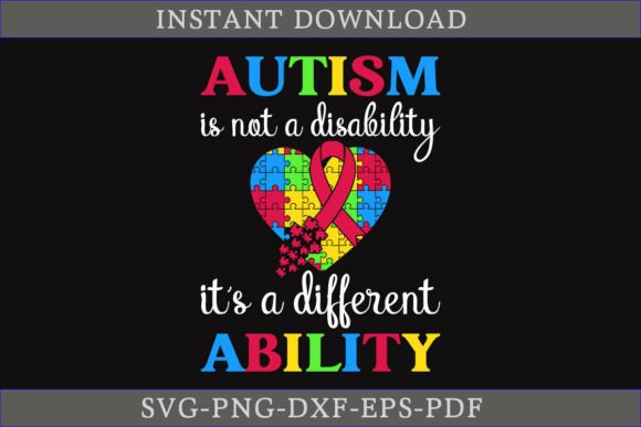 Autism It s a Different Ability SVG File Review