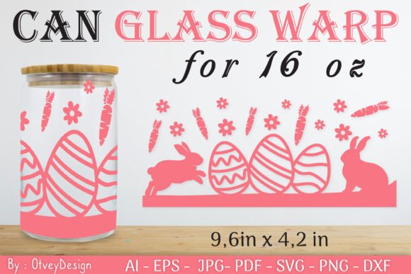 Easter Can Glass Wrap , Easter Svg Review