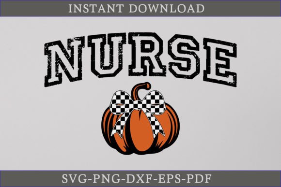 Nurse Pumpkin SVG Coquette Bow Review
